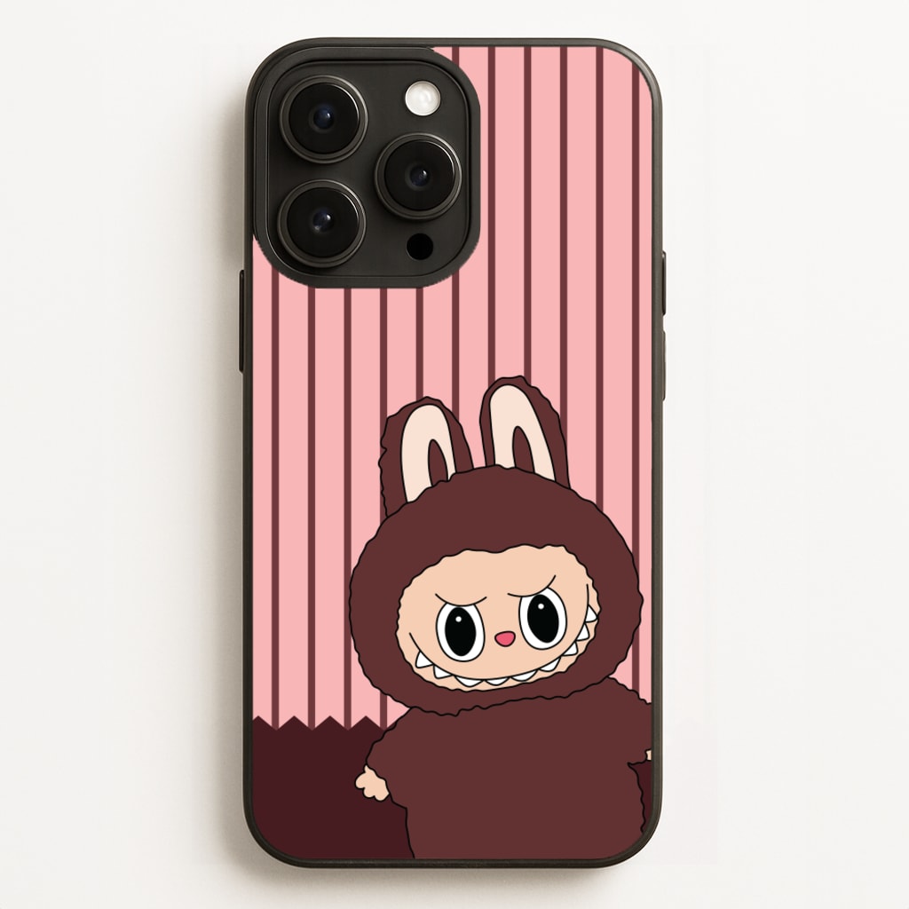 Stripey Cute Brown Monster - Plushy Phone Case for iPhone 12 Pro Max