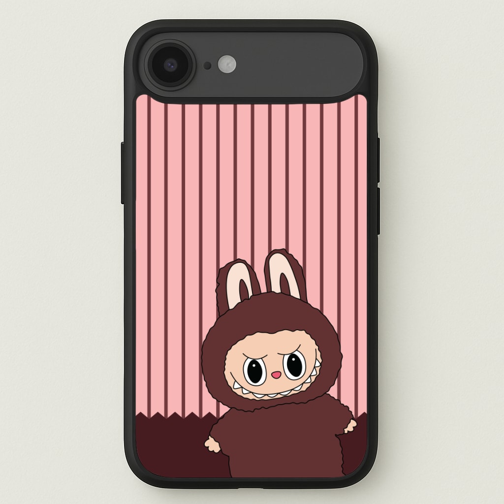 Stripey Cute Brown Monster Phone Case for iPhone 17 Air