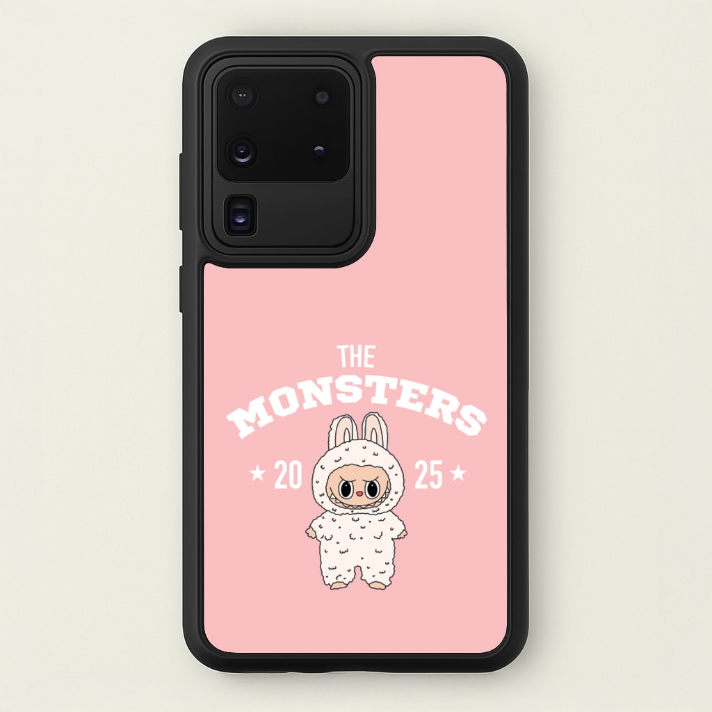 Cute Monster 2025 Pink - Plushy Phone Case for Galaxy S20 Ultra