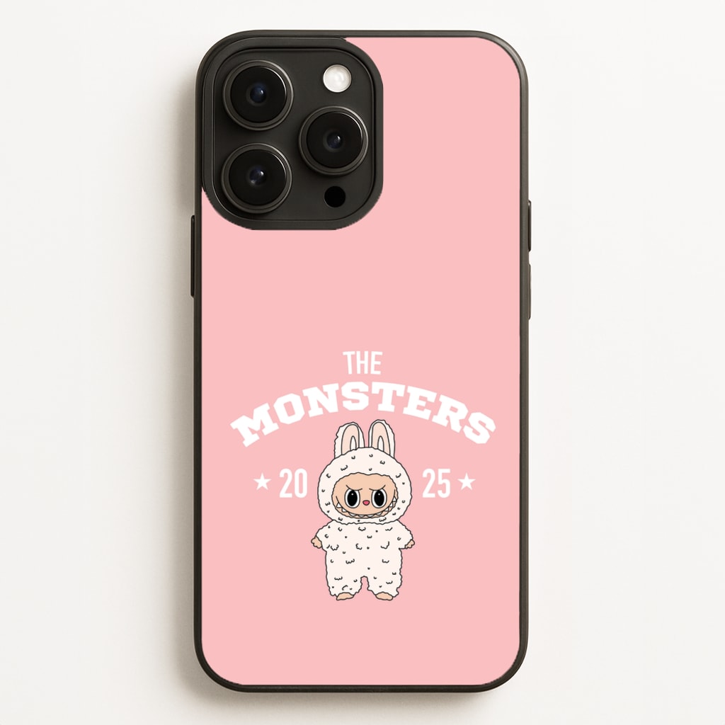 Cute Monster 2025 Pink - Plushy Phone Case for iPhone 12 Pro Max
