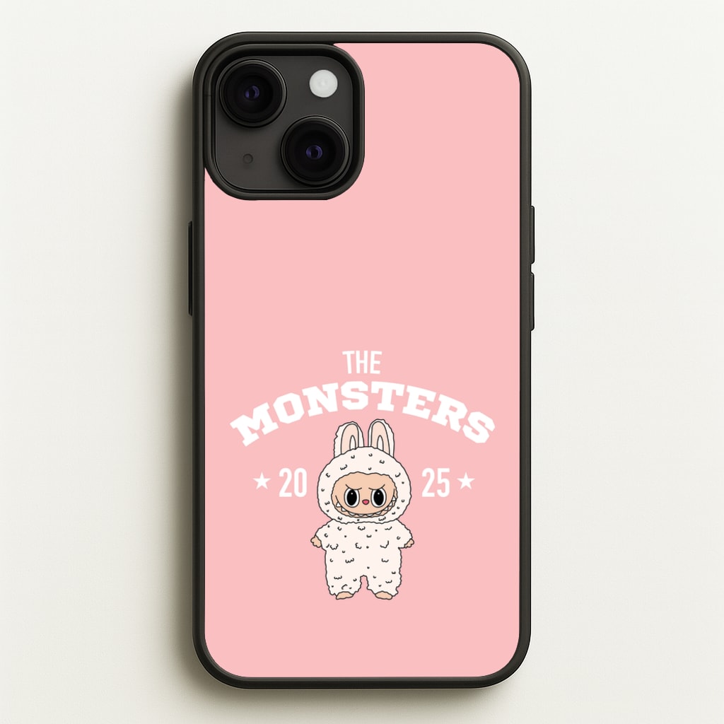 Cute Monster 2025 Pink - Plushy Phone Case for iPhone 13