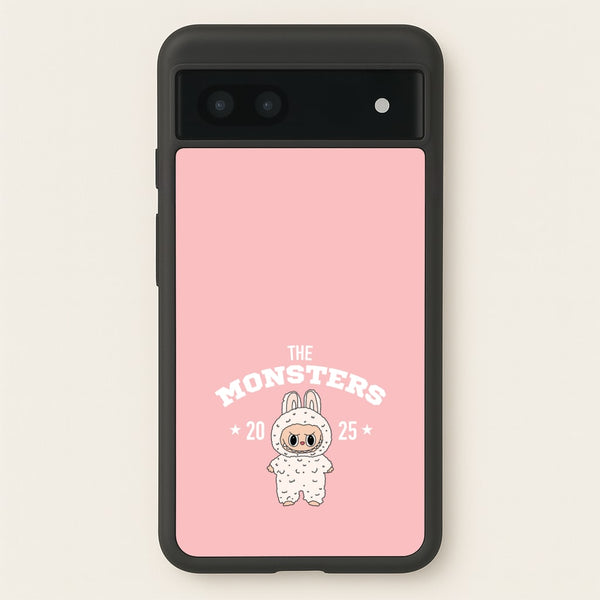 Cute Monster 2025 Pink - Plushy Phone Case for Google Pixel 7a