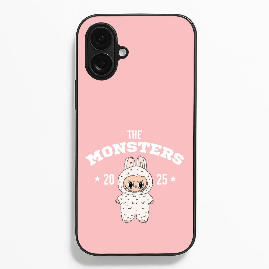 Cute Monster 2025 Pink - Plushy Phone Case for iPhone 16 Plus