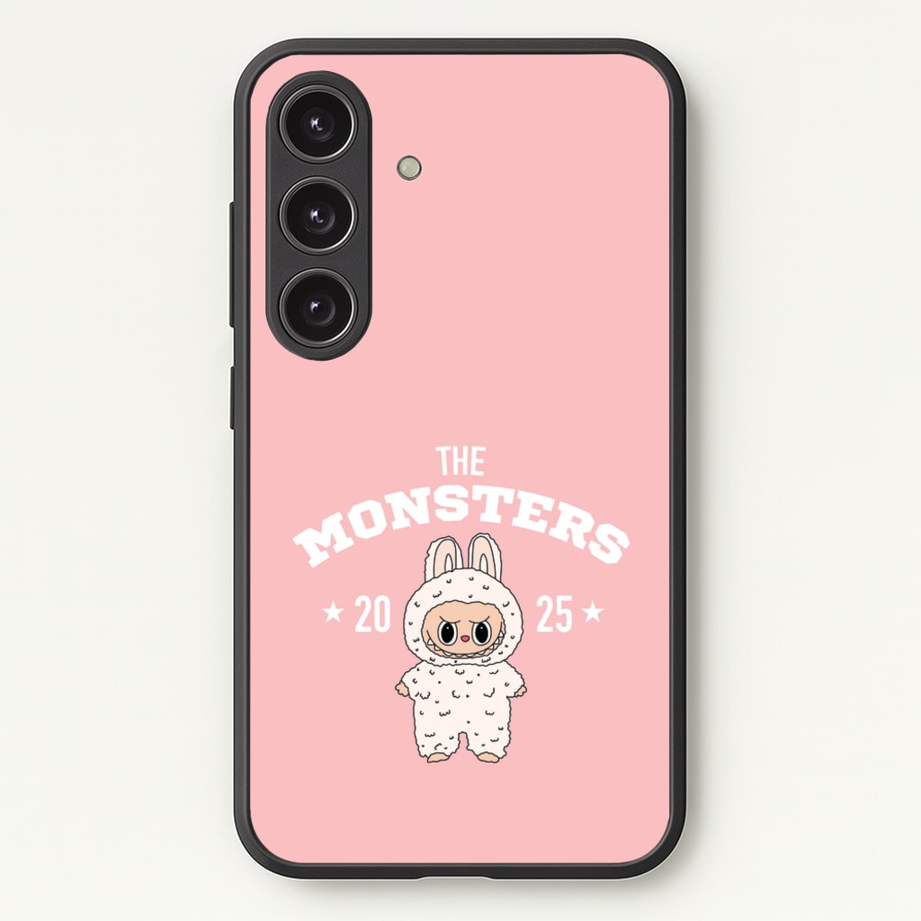 Cute Monster 2025 Pink - Plushy Phone Case for Galaxy S24 Plus