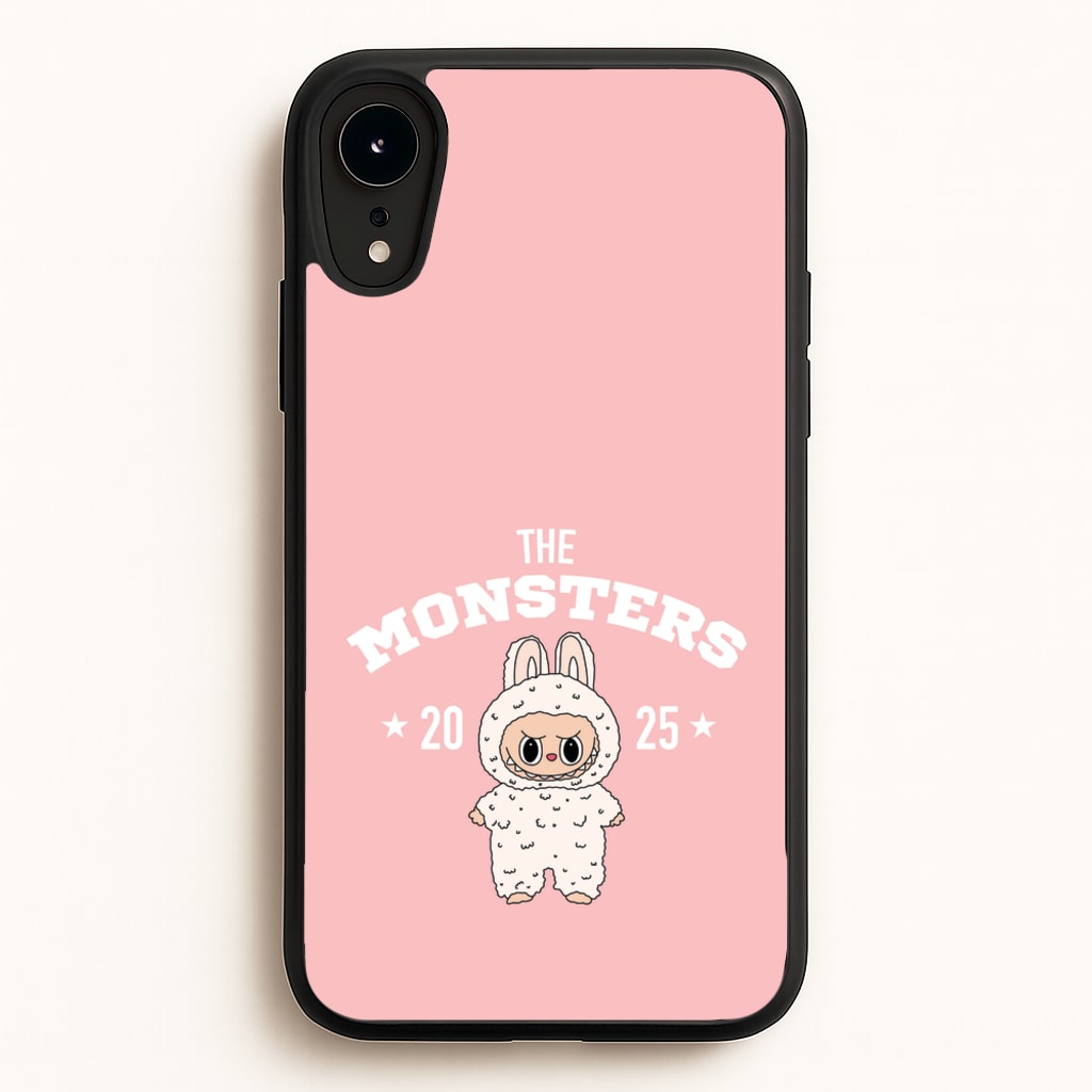 Cute Monster 2025 Pink - Plushy Phone Case for iPhone XR