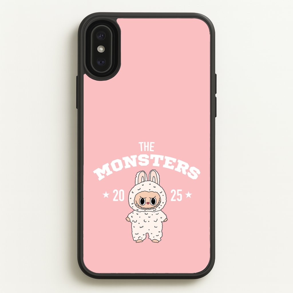 Cute Monster 2025 Pink - Plushy Phone Case for iPhone XS Max
