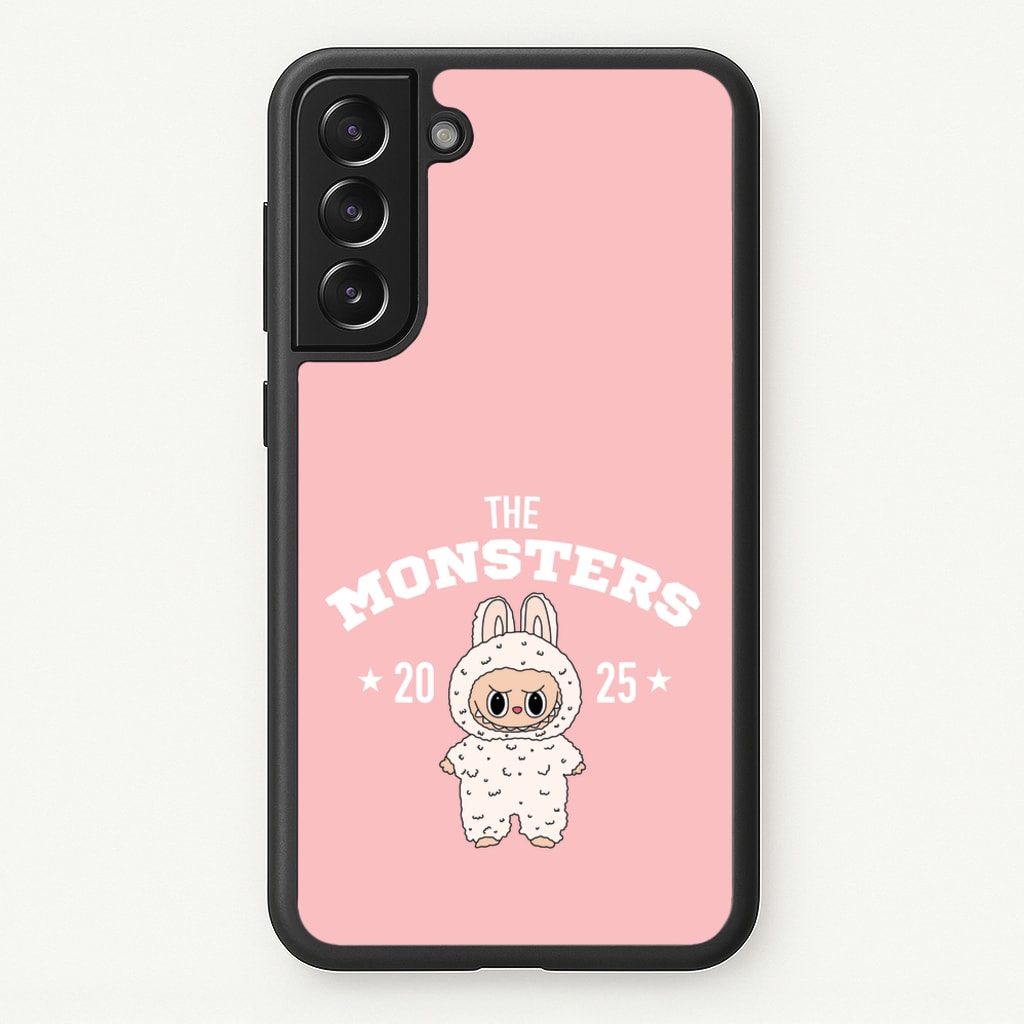 Cute Monster 2025 Pink - Plushy Phone Case for Galaxy S21