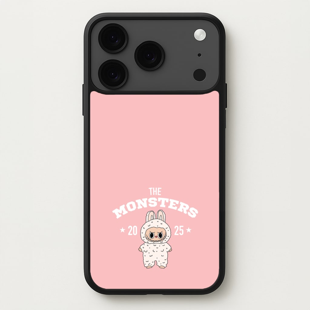 Cute Monster 2025 Pink Phone Case for iPhone 17 Pro