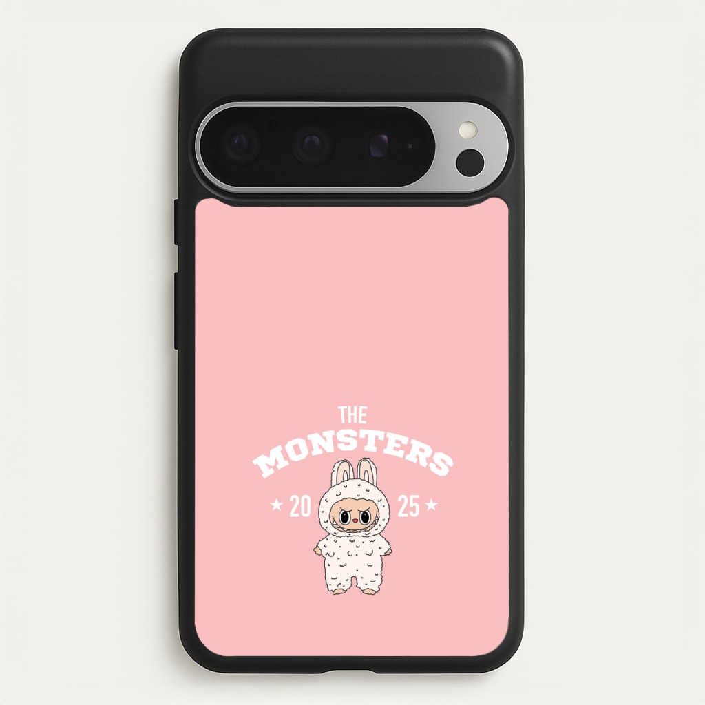 Cute Monster 2025 Pink - Plushy Phone Case for Google Pixel 9 Pro XL