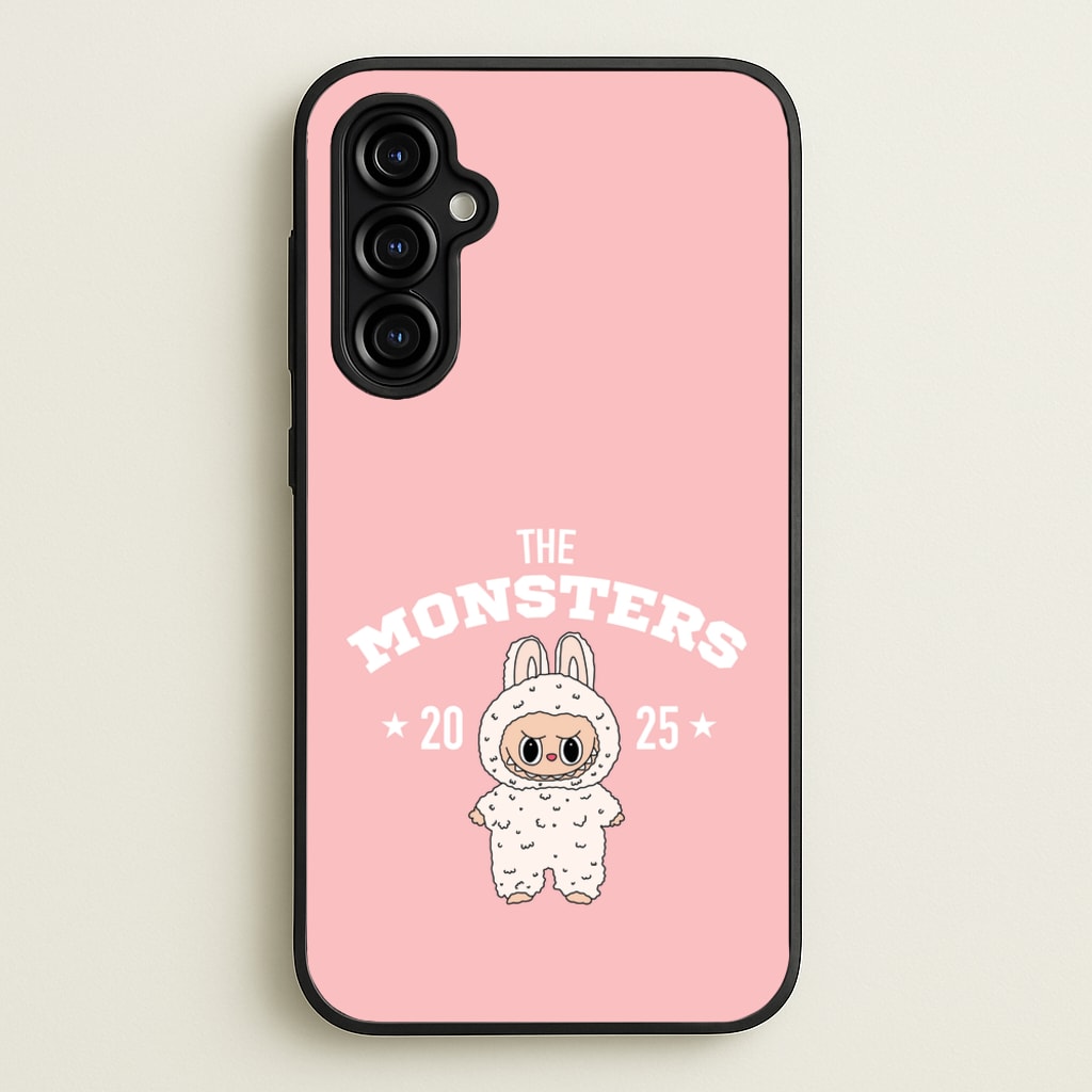 Cute Monster 2025 Pink - Plushy Phone Case for Galaxy A54