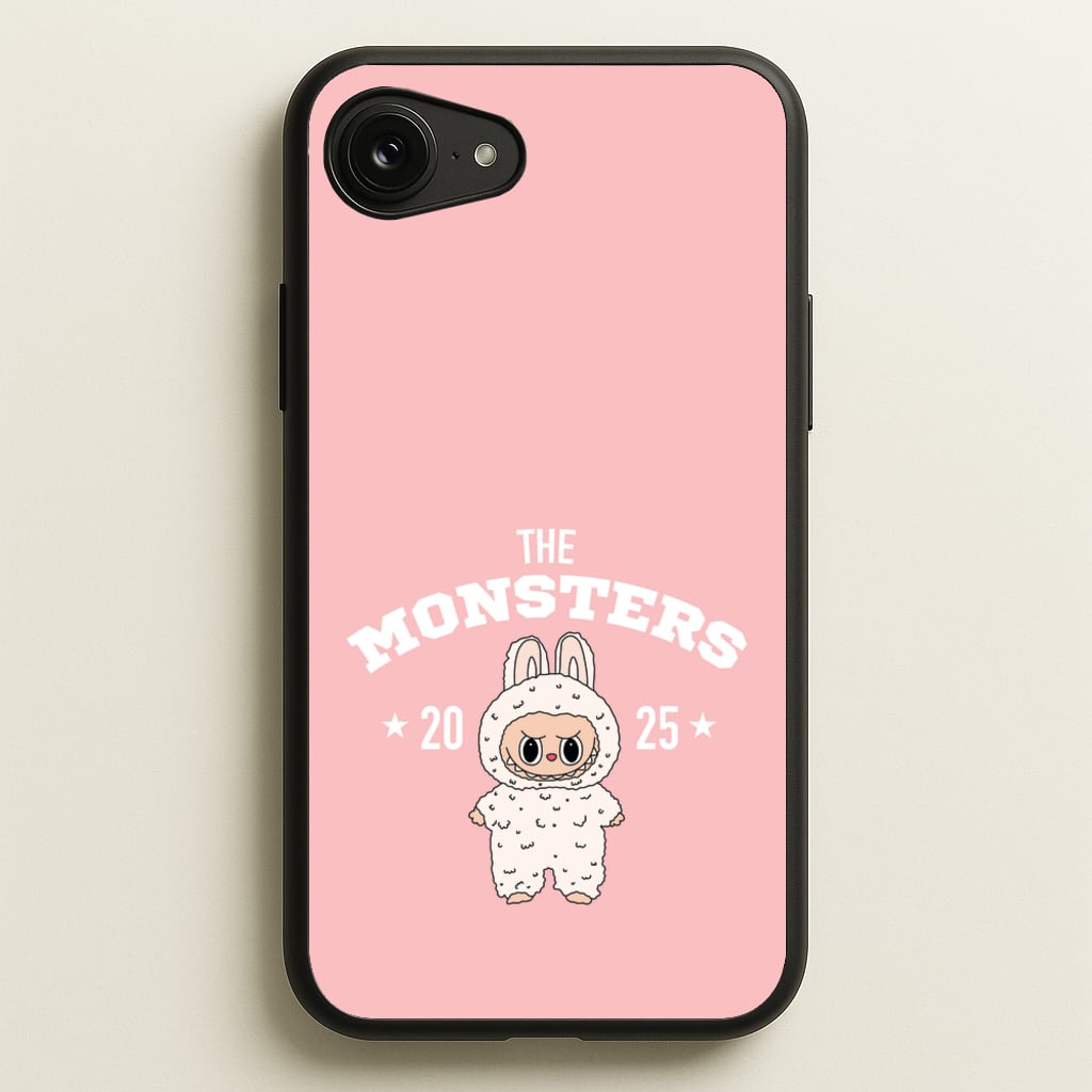 Cute Monster 2025 Pink - Plushy Phone Case for iPhone 16e