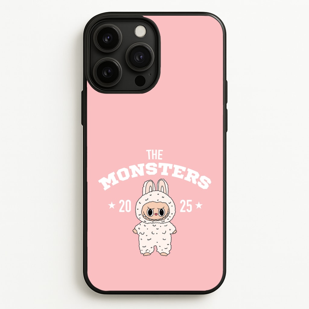 Cute Monster 2025 Pink - Plushy Phone Case for iPhone 13 Pro Max