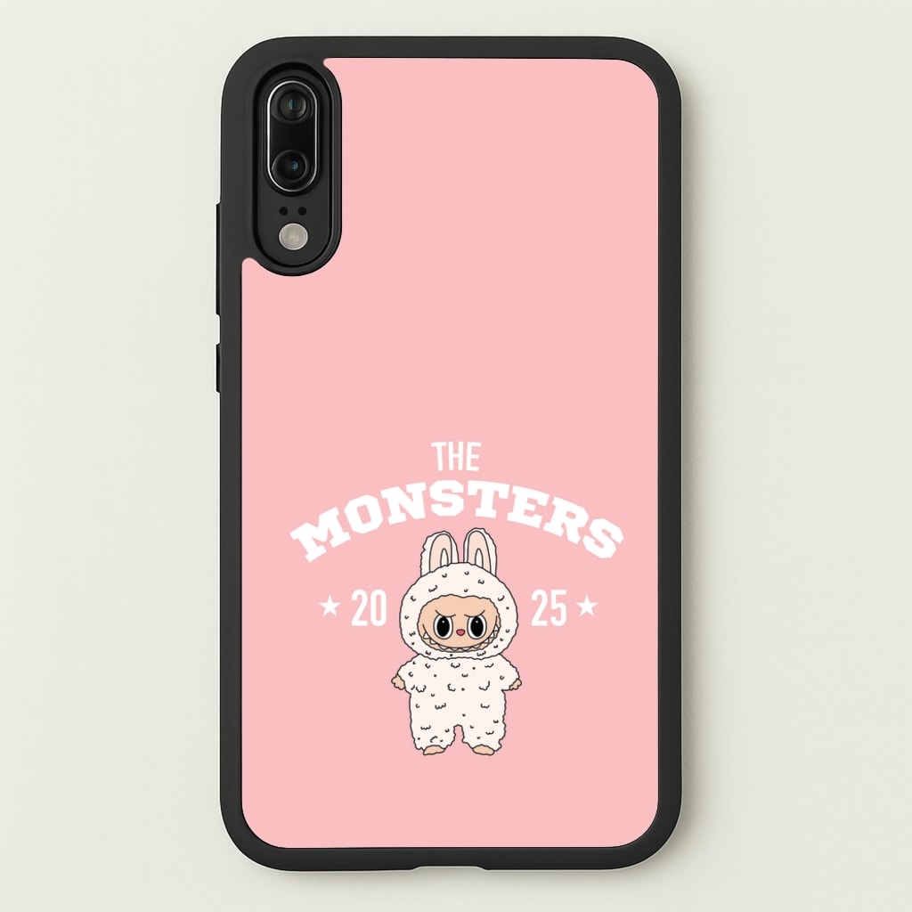 Cute Monster 2025 Pink - Plushy Phone Case for Huawei P20