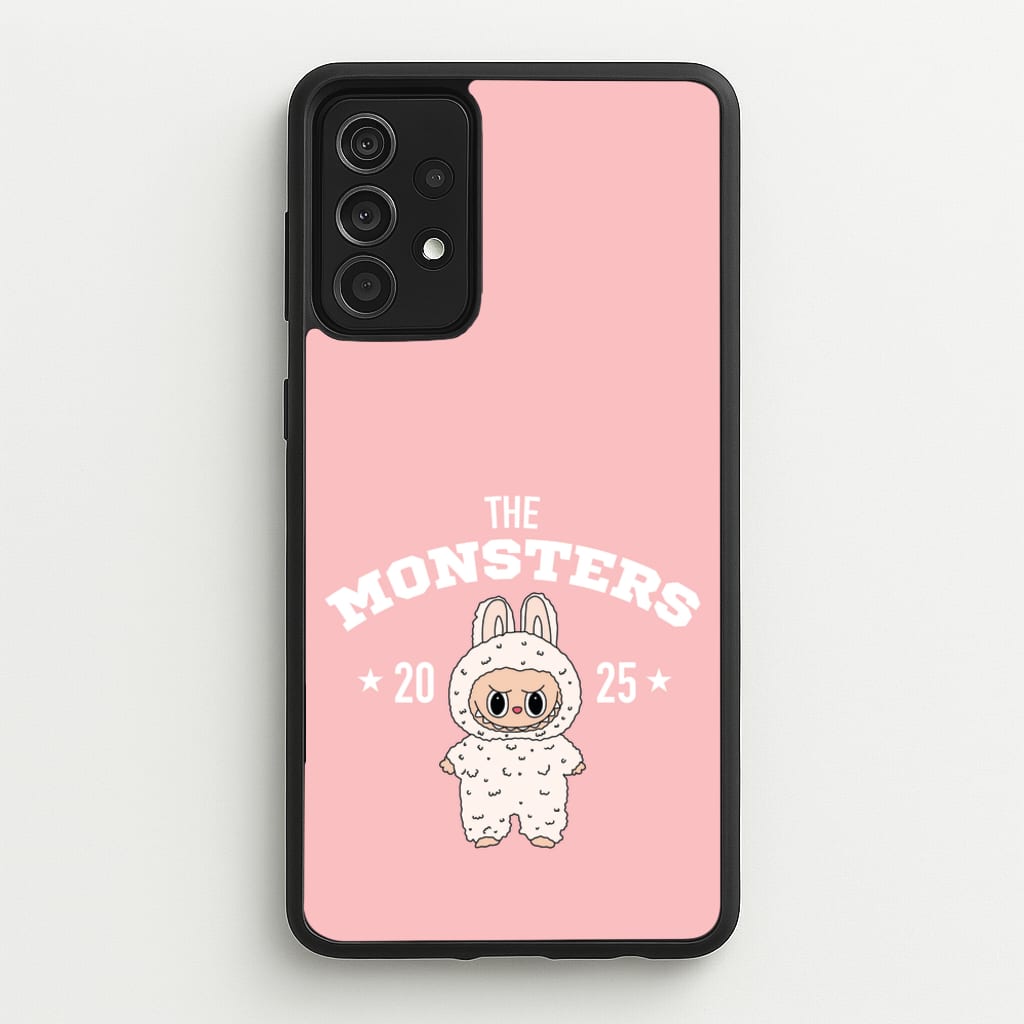 Cute Monster 2025 Pink - Plushy Phone Case for Galaxy A52 / A52s