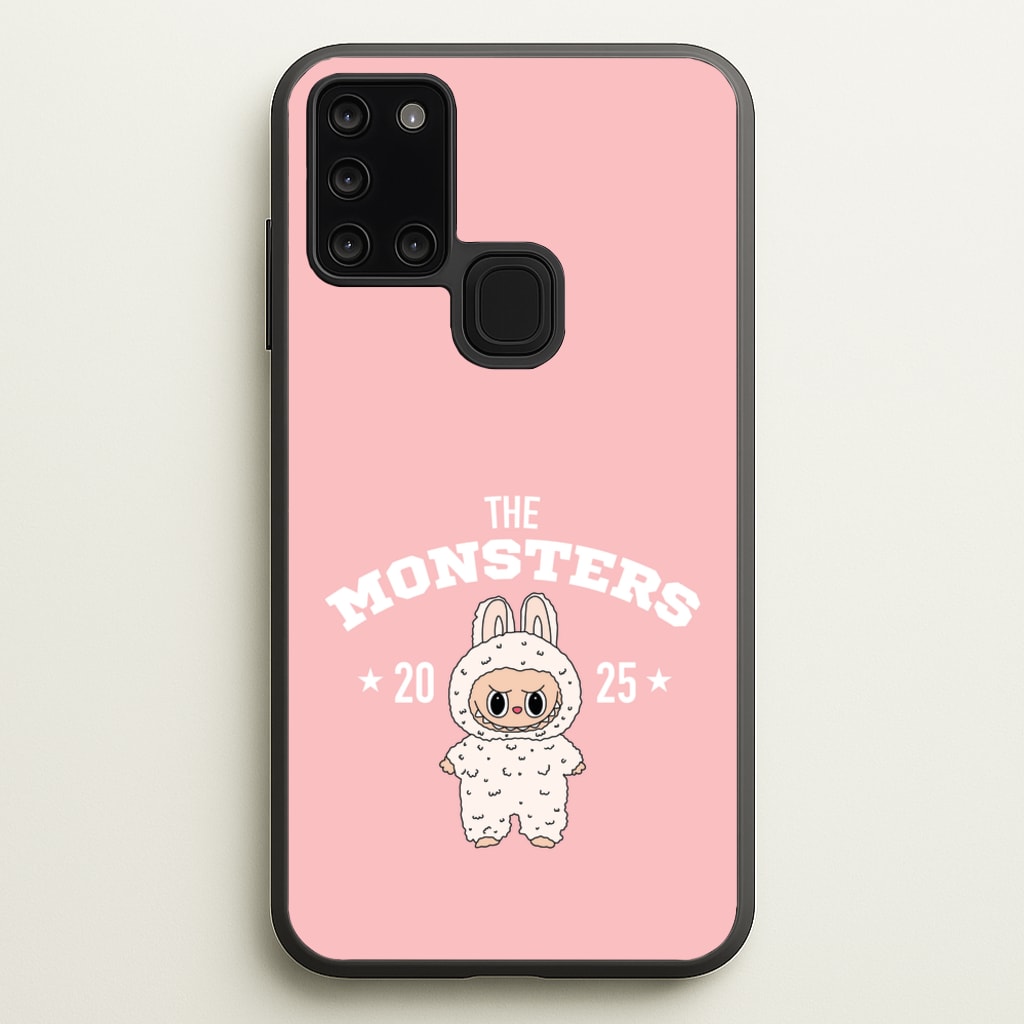 Cute Monster 2025 Pink - Plushy Phone Case for Galaxy A21s