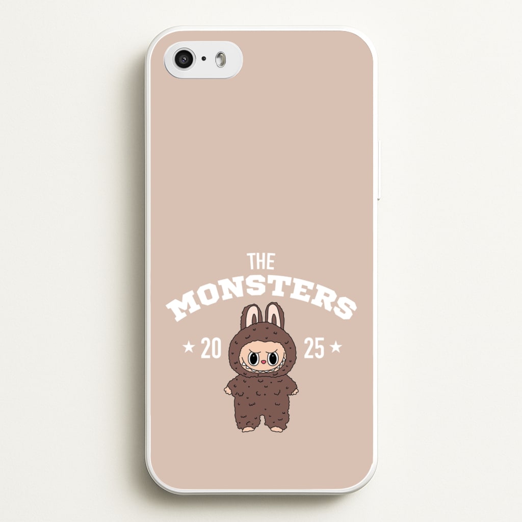 Cute Monster 2025 Biege - Plushy Phone Case for iPhone 5 / 5s / SE 2016