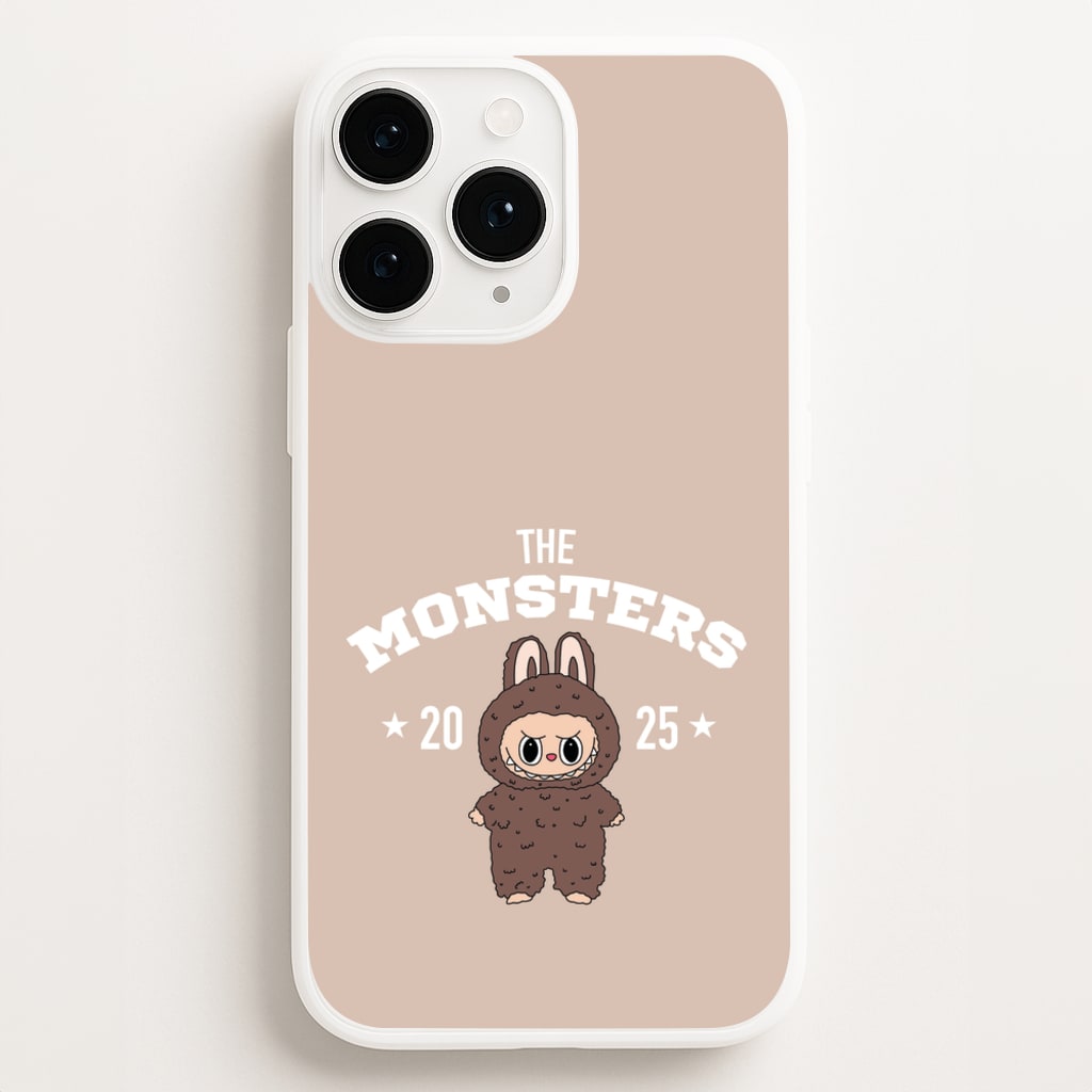 Cute Monster 2025 Biege - Plushy Phone Case for iPhone 11 Pro