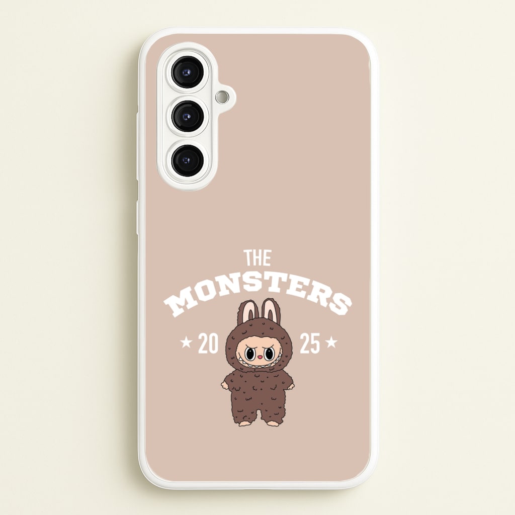 Cute Monster 2025 Biege - Plushy Phone Case for Galaxy A16