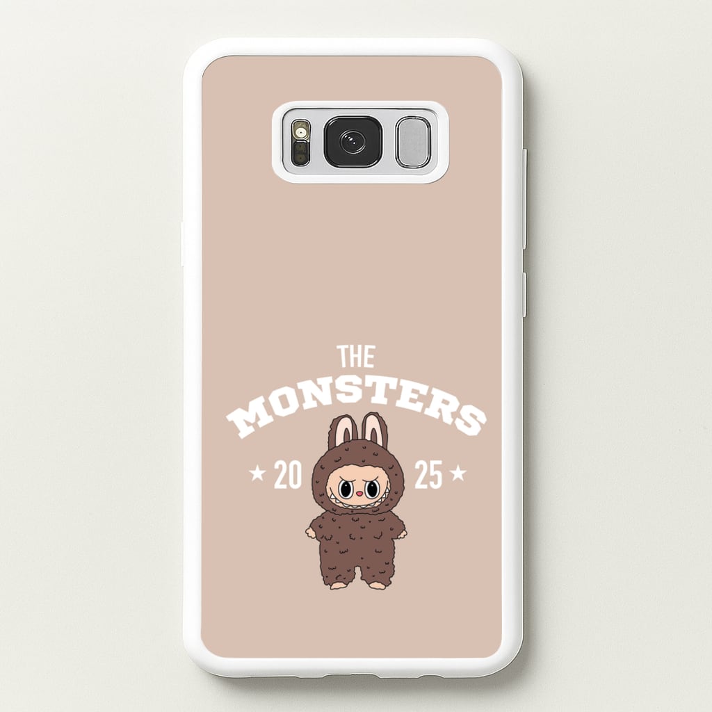 Cute Monster 2025 Biege - Plushy Phone Case for Galaxy S8