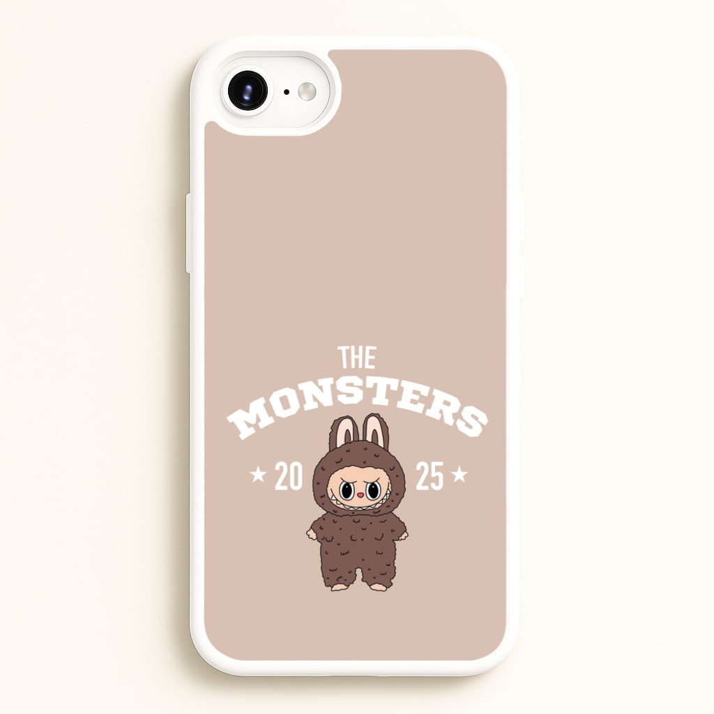 Cute Monster 2025 Biege - Plushy Phone Case for iPhone 6 / 7 / 8 / SE