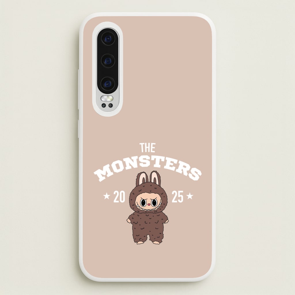 Cute Monster 2025 Biege - Plushy Phone Case for Huawei P30