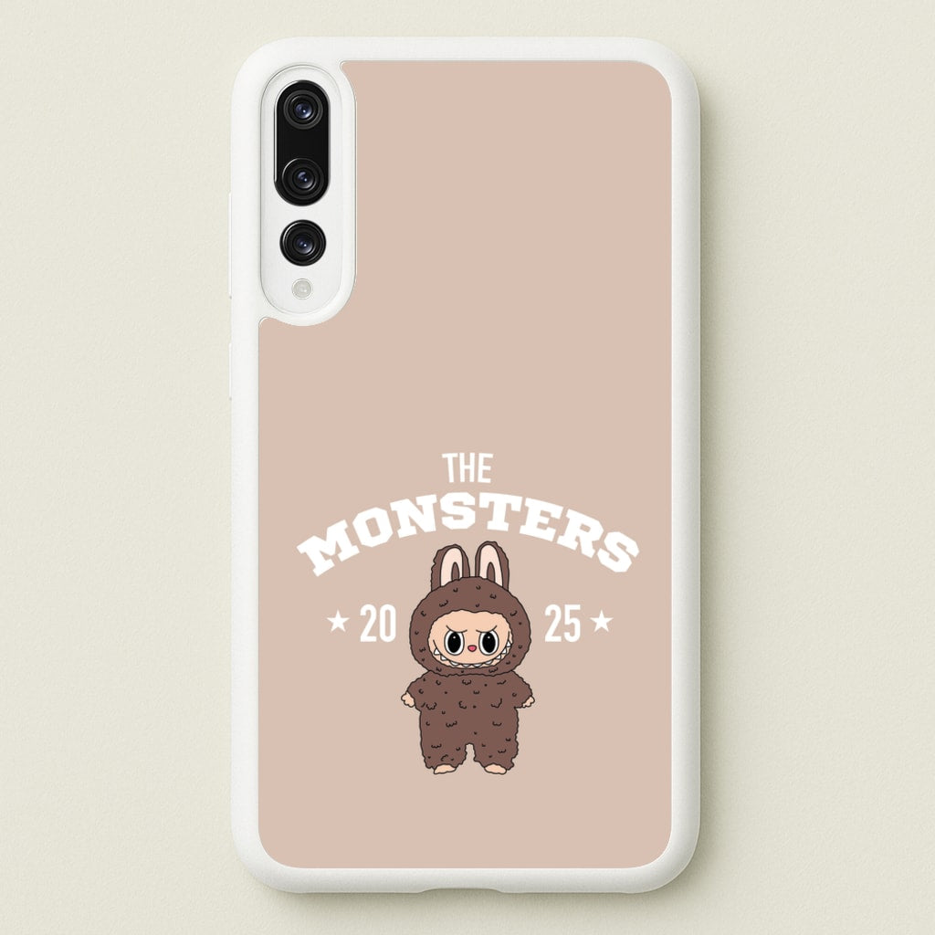 Cute Monster 2025 Biege - Plushy Phone Case for Huawei P20 Pro