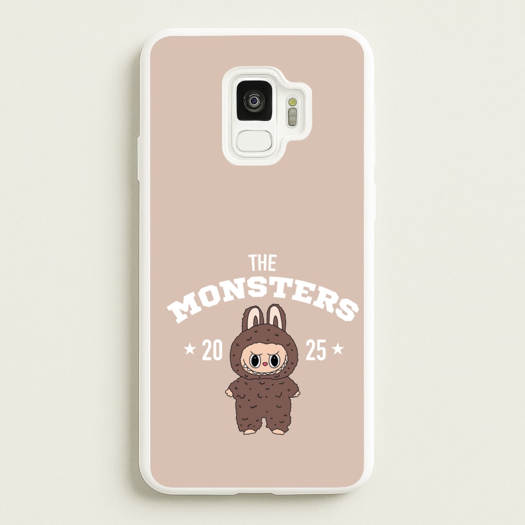 Cute Monster 2025 Biege - Plushy Phone Case for Galaxy S9