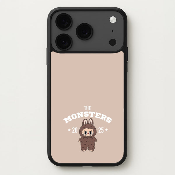 Cute Monster 2025 Biege Phone Case for iPhone 17 Pro Max