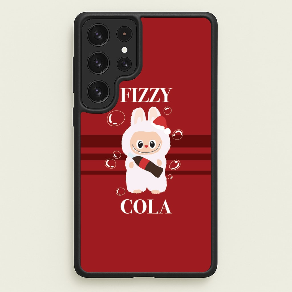 Fizzy Cola Monster - Plushy Phone Case for Galaxy S22 Ultra