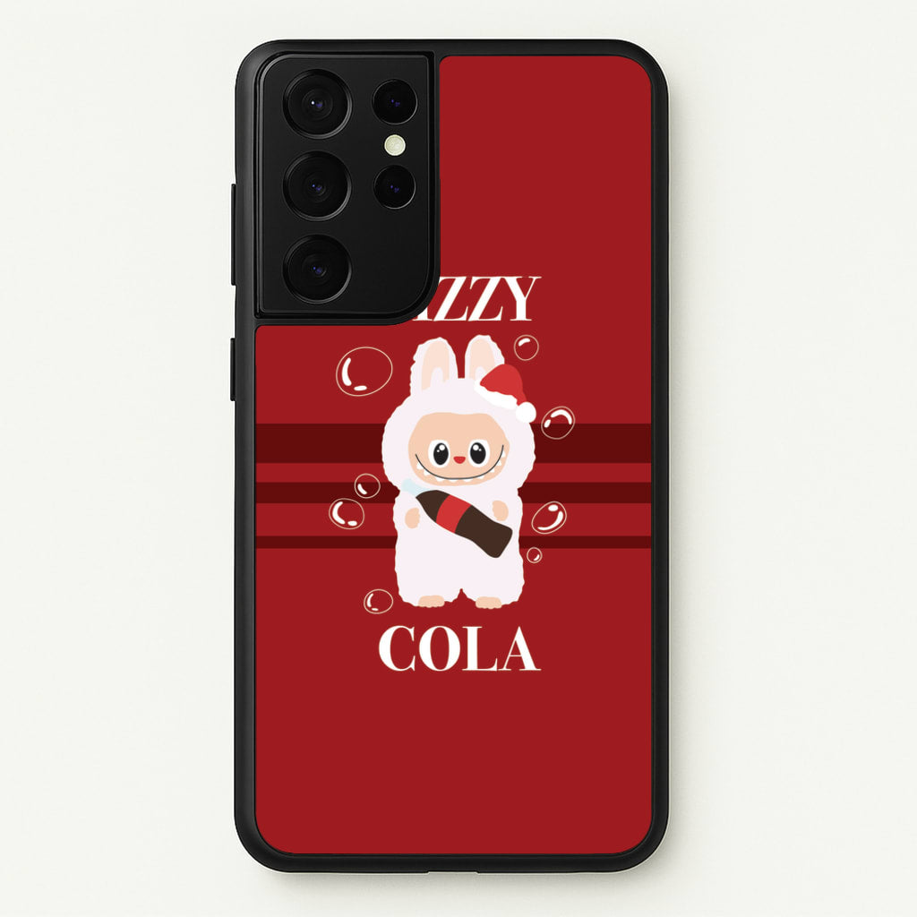 Fizzy Cola Monster - Plushy Phone Case for Galaxy S21 Ultra