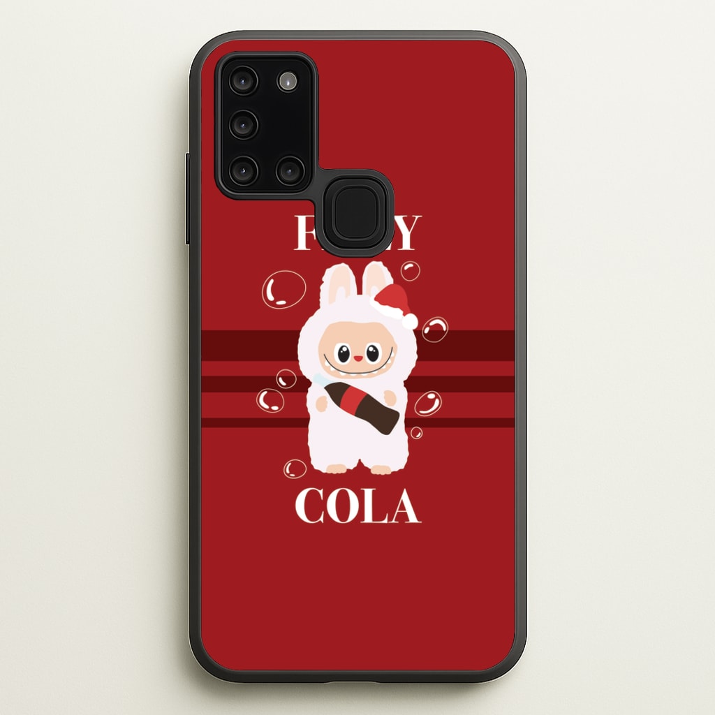Fizzy Cola Monster - Plushy Phone Case for Galaxy A21s