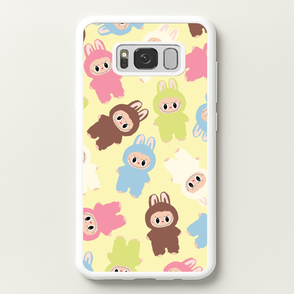 Colourful Little Monsters Pattern - Plushy Phone Case for Galaxy S8