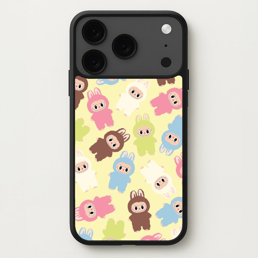 Colourful Little Monsters Pattern Phone Case for iPhone 17 Pro