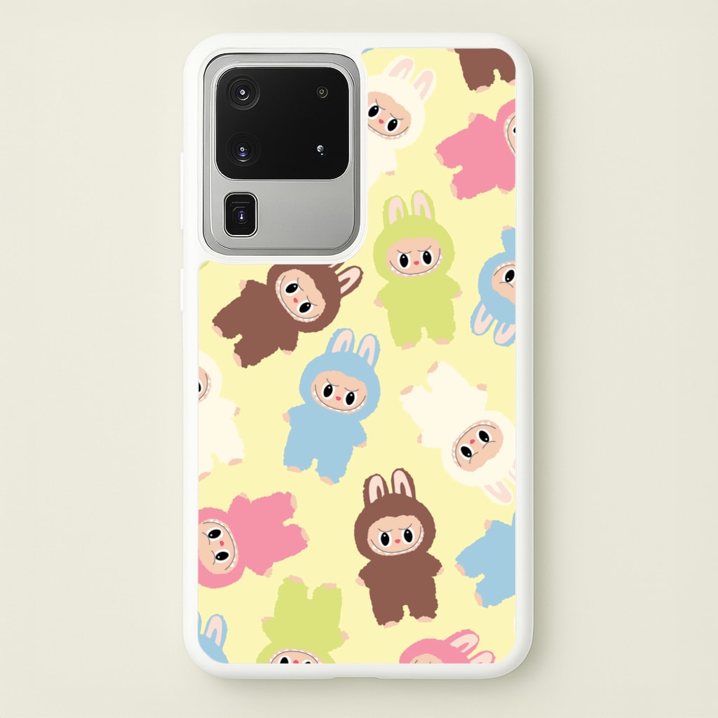 Colourful Little Monsters Pattern - Plushy Phone Case for Galaxy S20 Ultra