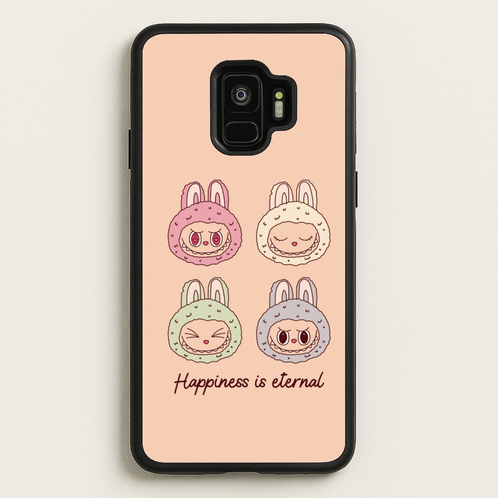 Happiness Is Eternal Monsters - Plushy Phone Case for Galaxy S9