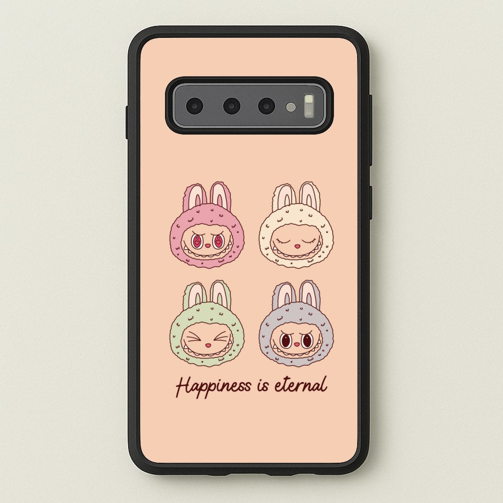 Happiness Is Eternal Monsters - Plushy Phone Case for Galaxy S10