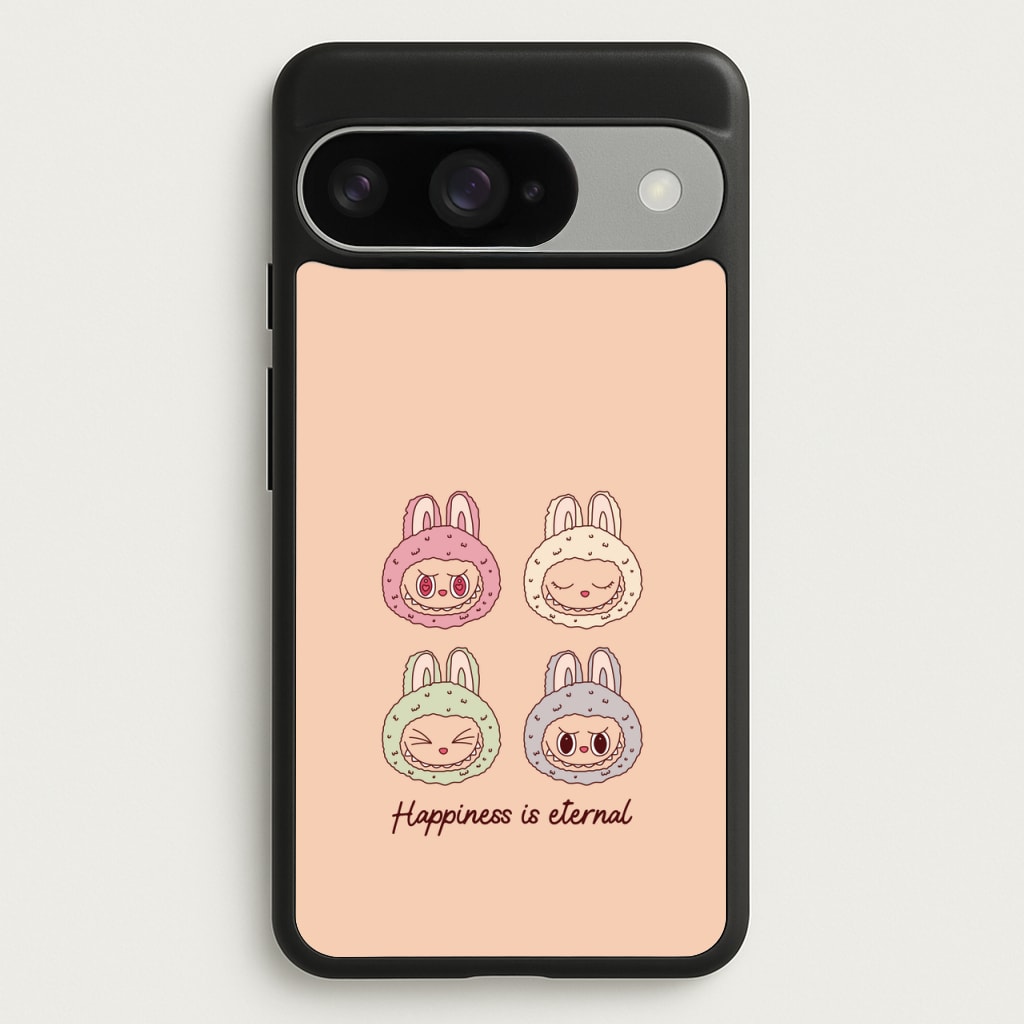 Happiness Is Eternal Monsters Phone Case for Google Pixel 10 / 10 Pro