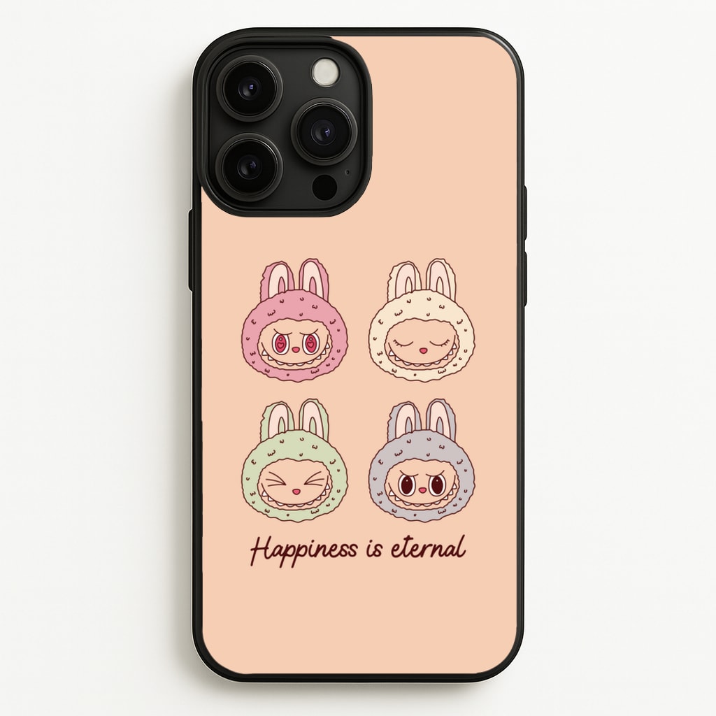 Happiness Is Eternal Monsters - Plushy Phone Case for iPhone 13 Pro Max