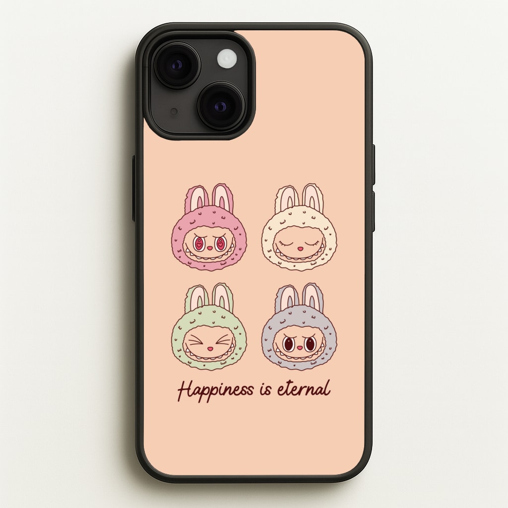 Happiness Is Eternal Monsters - Plushy Phone Case for iPhone 13 Mini