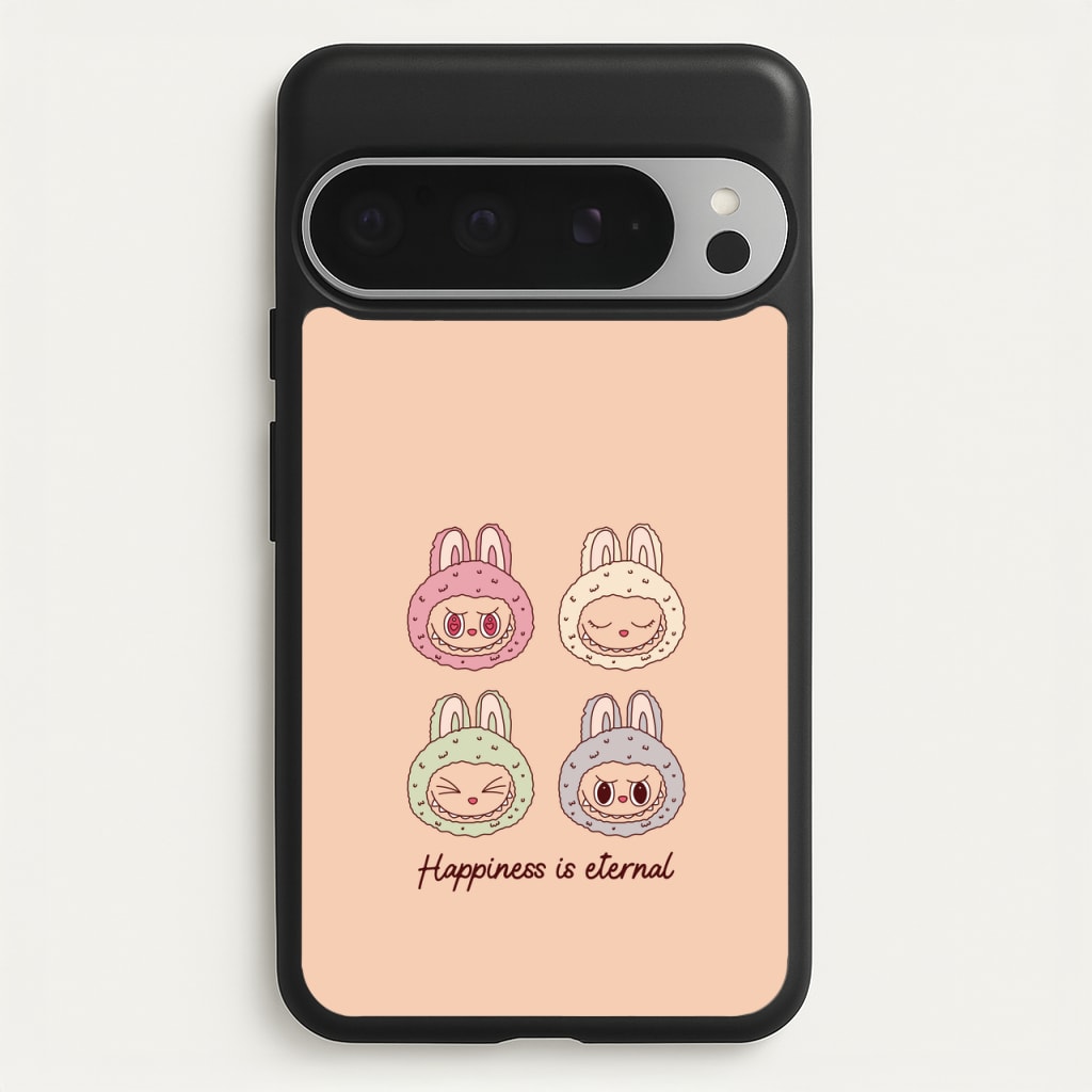 Happiness Is Eternal Monsters - Plushy Phone Case for Google Pixel 9 Pro XL