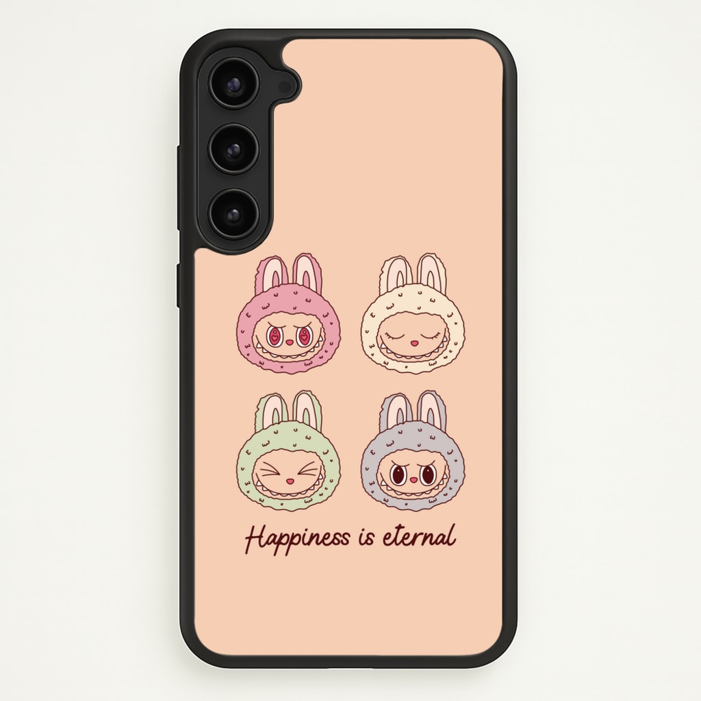 Happiness Is Eternal Monsters - Plushy Phone Case for Galaxy S23