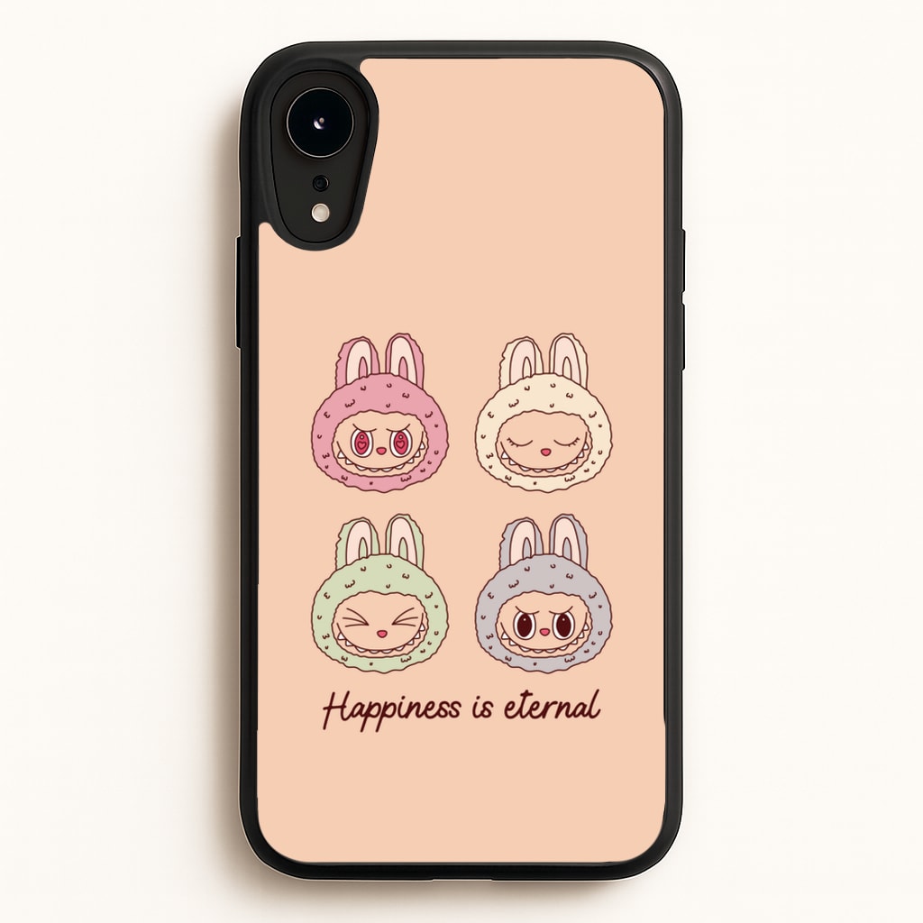 Happiness Is Eternal Monsters - Plushy Phone Case for iPhone XR