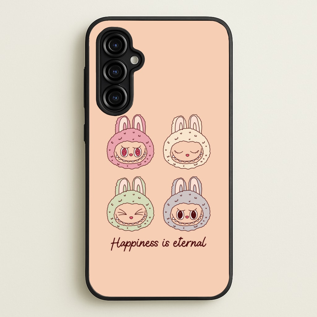 Happiness Is Eternal Monsters - Plushy Phone Case for Galaxy A54
