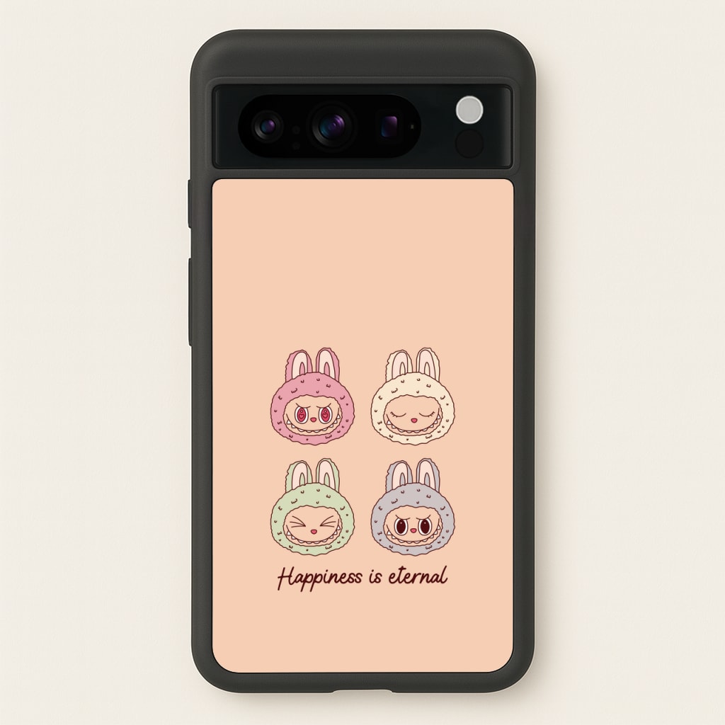 Happiness Is Eternal Monsters - Plushy Phone Case for Google Pixel 8 Pro