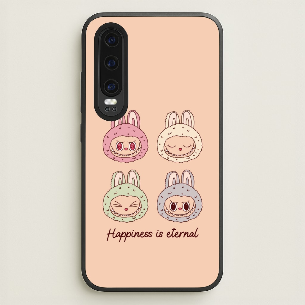 Happiness Is Eternal Monsters - Plushy Phone Case for Huawei P30