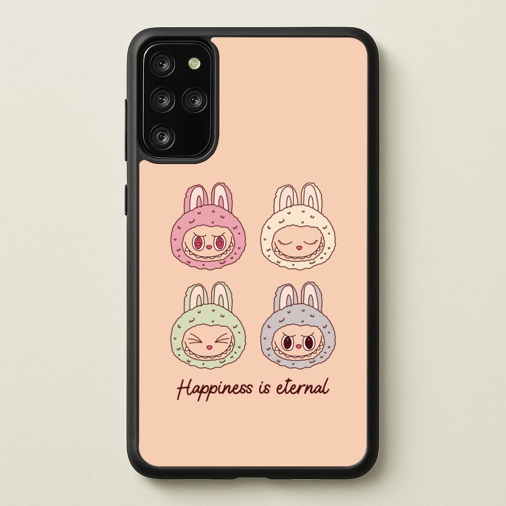 Happiness Is Eternal Monsters - Plushy Phone Case for Galaxy S20 Plus