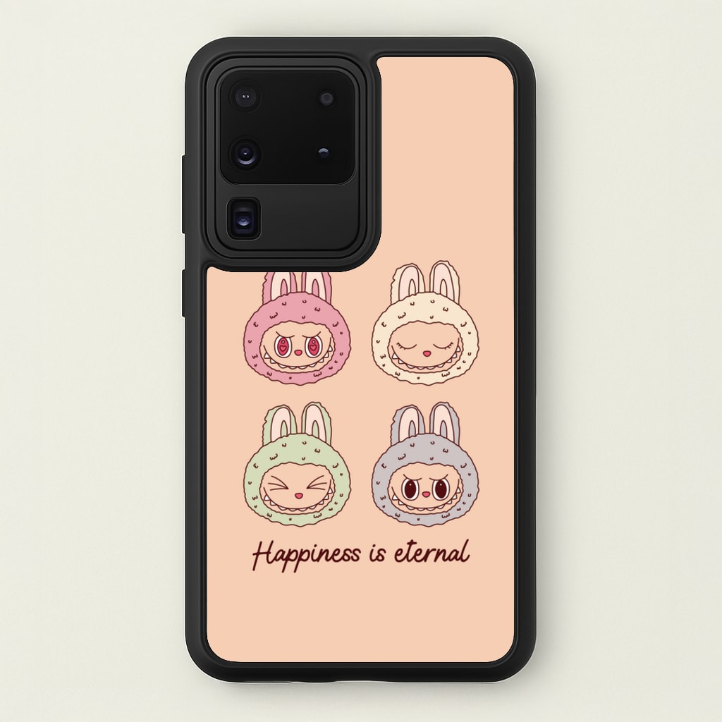 Happiness Is Eternal Monsters - Plushy Phone Case for Galaxy S20 Ultra