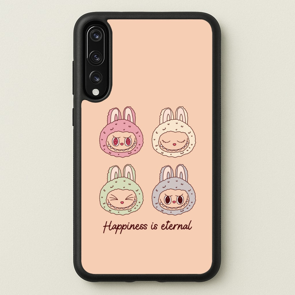 Happiness Is Eternal Monsters - Plushy Phone Case for Huawei P20 Pro