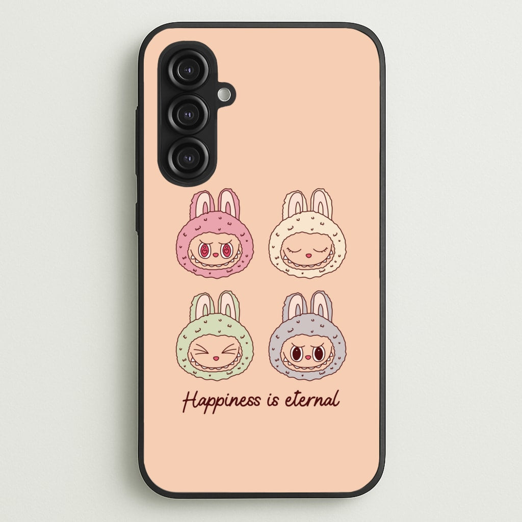 Happiness Is Eternal Monsters - Plushy Phone Case for Galaxy S23FE
