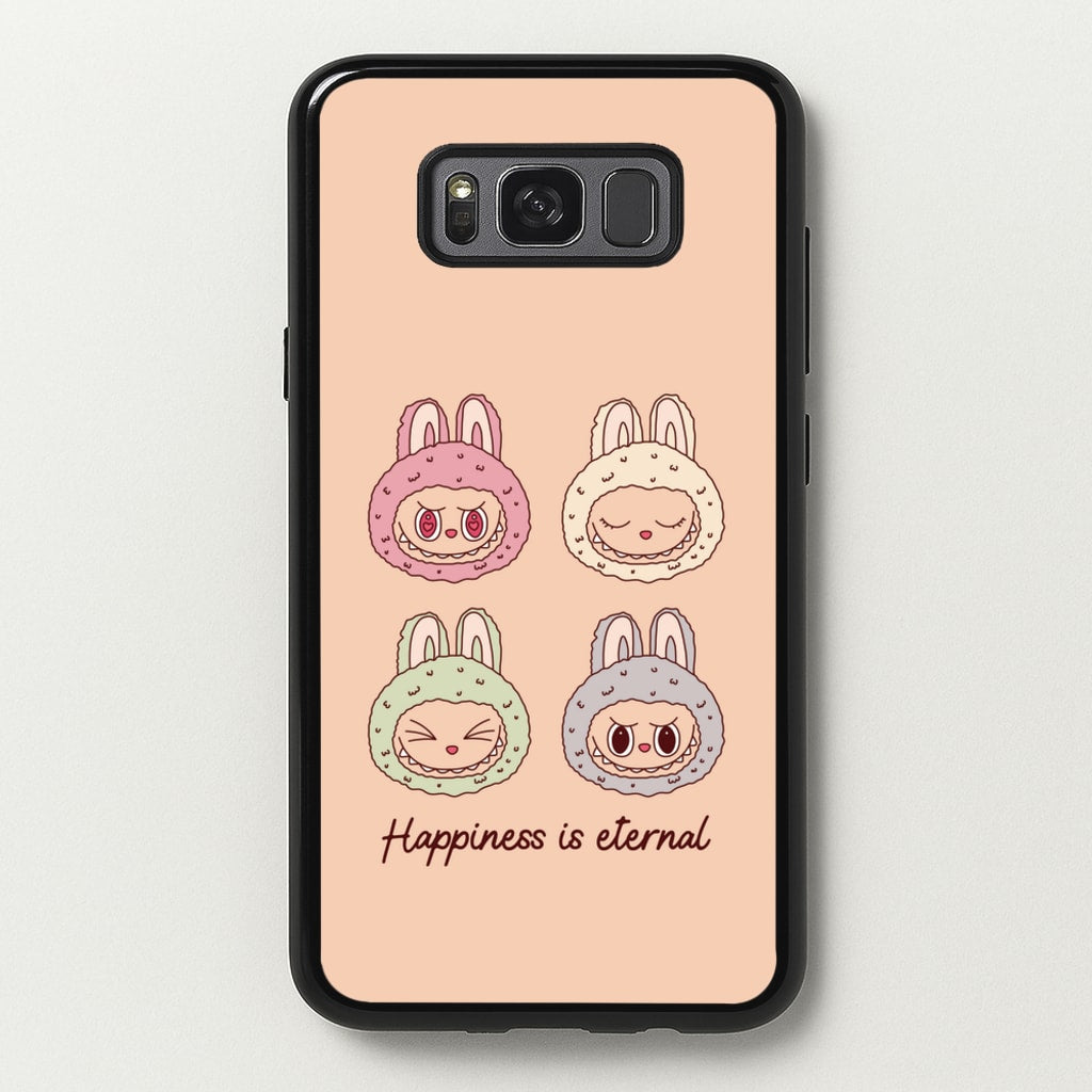 Happiness Is Eternal Monsters - Plushy Phone Case for Galaxy S8 Plus